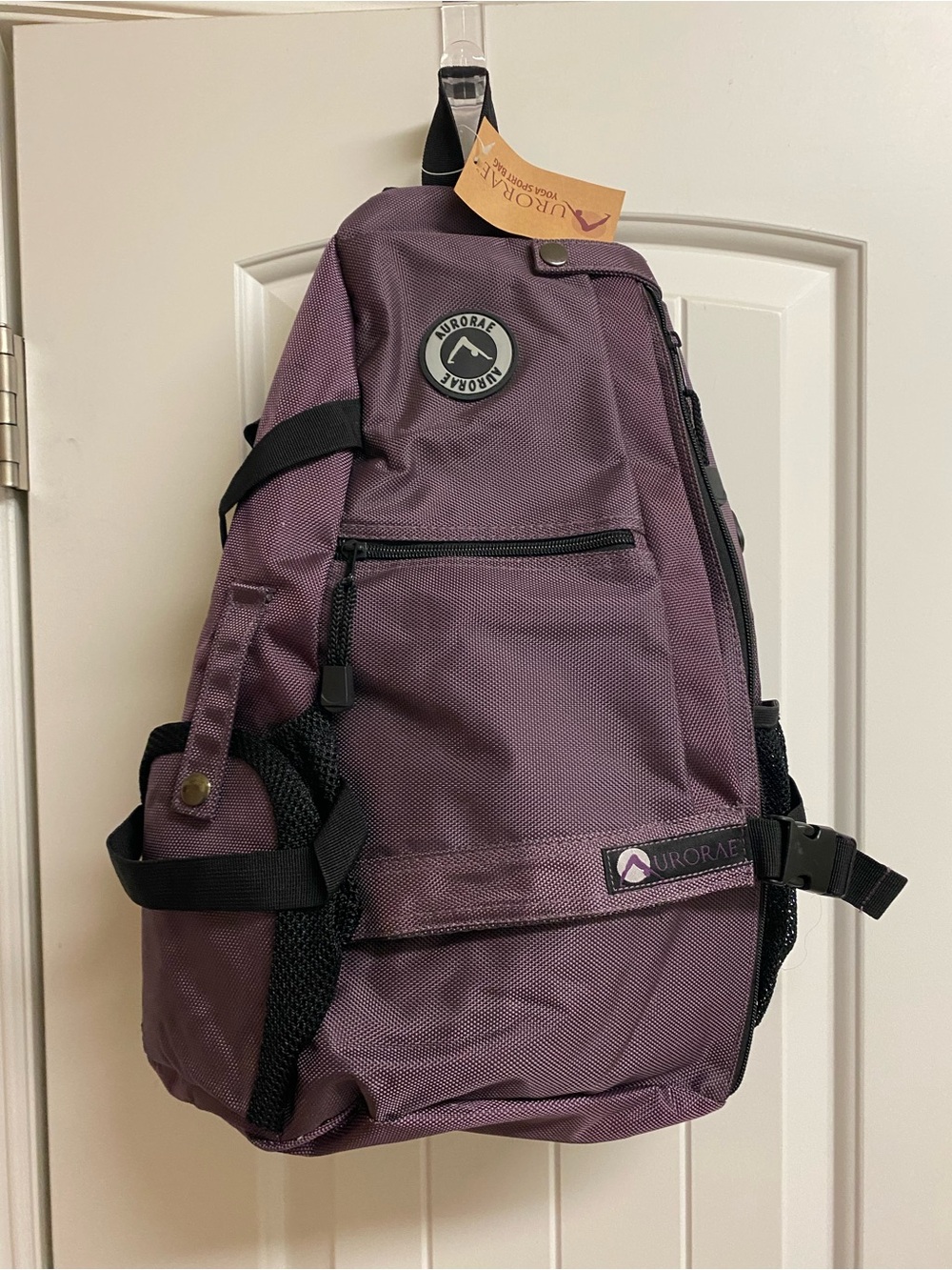 NWT Purple Sling Sport/Yoga Backpack